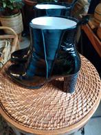 Bottines en cuir noir vernis 39, Enlèvement ou Envoi
