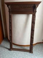 Houten kader spiegel, Ophalen, Rechthoekig, 50 tot 100 cm, 150 tot 200 cm