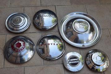 Liquidatie 7 wieldoppen American oldtimer vintage garage beschikbaar voor biedingen
