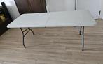table pliante blanche 180*70 en bon état, Maison & Meubles, 150 à 200 cm, Comme neuf, Synthétique, 50 à 100 cm
