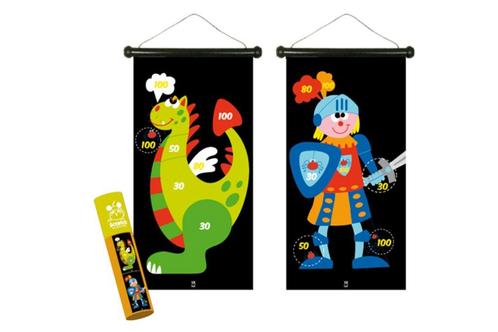 Magnetisch dartspel ridders en draken 'large', Kinderen en Baby's, Speelgoed | Overig, Nieuw, Jongen of Meisje, Ophalen of Verzenden