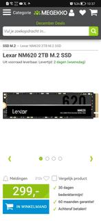 2 TB SSD Lexar NM620, Computers en Software, Harde schijven