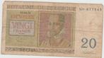 Billet Belgique 20 Francs Belgique - 03-04-1956 -R. Le Lassu, Enlèvement ou Envoi, Billets en vrac