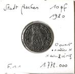 Munt Duitsland Stadt Aachen: 10 Pfennig 1920, Ophalen of Verzenden, Duitsland, Losse munt