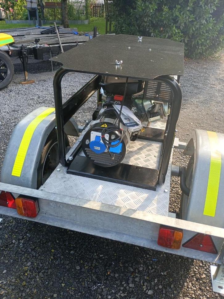 groupe électrogène essence NEUF sur remorque, Bricolage & Construction, Générateurs, Neuf, Essence, 5 à 10 kVA, Enlèvement