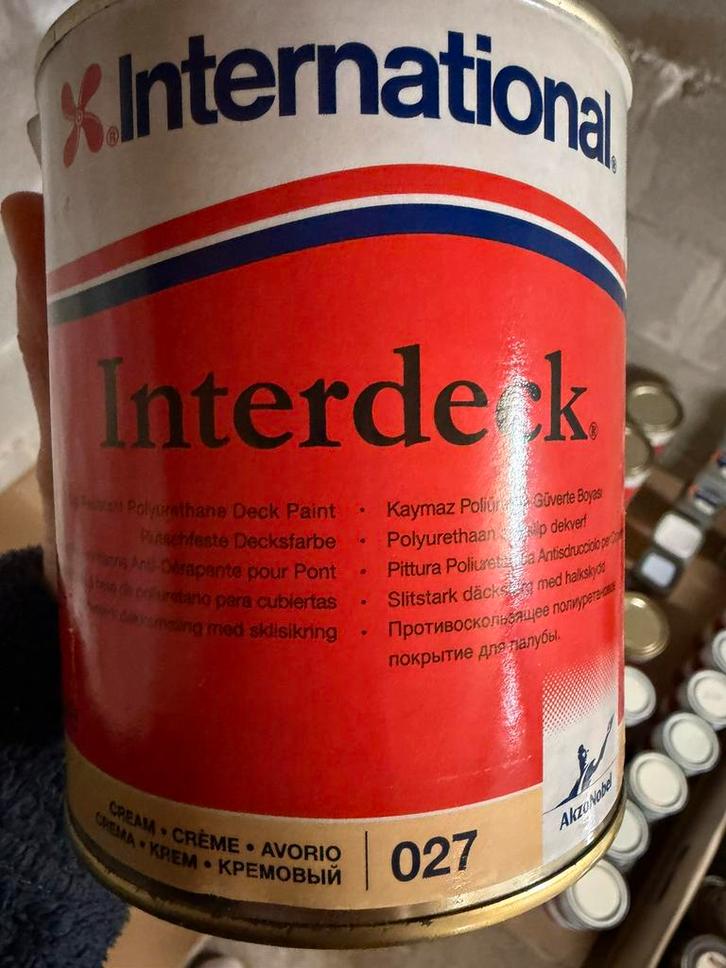 International interdeck crème (027) 0,75liter, Watersport en Boten, Accessoires en Onderhoud, Nieuw, Verven, Ophalen of Verzenden