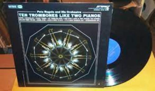 PETE RUGOLO - TEN TROMBONES LIKE TWO PIANOS, CD & DVD, Vinyles | Jazz & Blues, Utilisé, Jazz, 1960 à 1980, Enlèvement ou Envoi