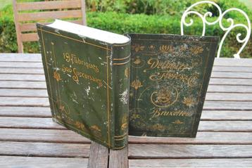 OUDE DOOS VAN PLAATSTAAL. DELHAIZE Fars Brix. IN DE VORM VAN beschikbaar voor biedingen