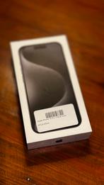 iPhone 15 Pro Black Titanium 128 GB Nieuw + Garantie!, Télécoms, 128 GB, Noir, Sans abonnement, Sans simlock