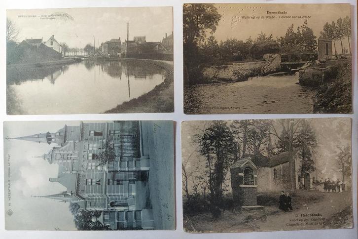 8 oude postkaarten van Herentals, lot 3, Verzamelen, Postkaarten | België, Gelopen, Antwerpen, 1920 tot 1940, Ophalen of Verzenden