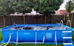 Intex zwembad 450x220x84 + filterpomp + ladder, 400 cm of meer, Rechthoekig, 80 tot 120 cm, Opzetzwembad