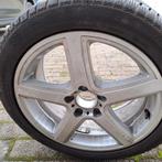 4 Mercedes 5-spaaks velgen met winterband, Ophalen, Gebruikt, Banden en Velgen, 17 inch