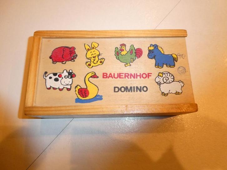 domino, Kinderen en Baby's, Speelgoed | Houten speelgoed, Gebruikt, Overige typen, Ophalen of Verzenden