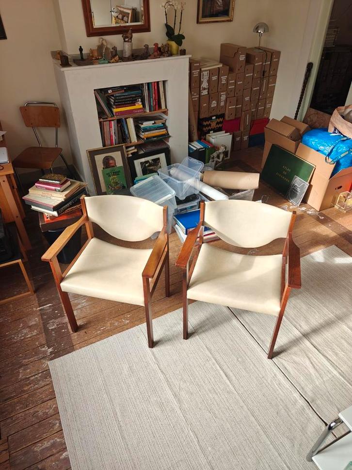 Vintage Lübke eetkamerstoelen , set van 2, Huis en Inrichting, Stoelen, Gebruikt, Twee, Ophalen