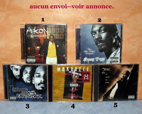 album cd rap us-Tupac-DMX-snoop dogg etc..., CD & DVD, CD | Hip-hop & Rap, Utilisé, 2000 à nos jours, Enlèvement