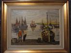 « VUE SUR LE PORT » SUR TOILE, Enlèvement ou Envoi