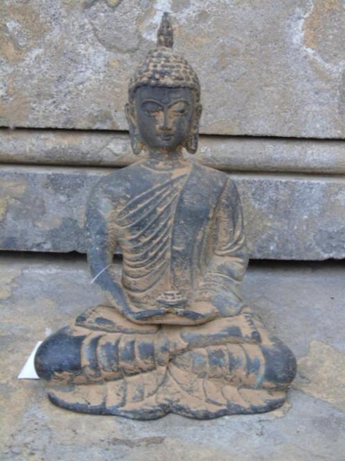statue bouddha fleur de lotus en main en bronze pat antique, Maison & Meubles, Accessoires pour la Maison | Statues de Bouddha