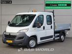 Citroën Jumper 130PK Open Laadbak Dubbel Cabine Trekhaak Eu, Auto's, Stof, Euro 6, 4 cilinders, Citroën