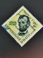 Haiti 1959 - Lincoln - met opdruk "ANNEE DES REFUGIES ...", Ophalen of Verzenden, Gestempeld, Midden-Amerika