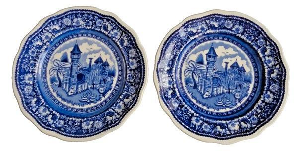 P. Regout Sphinx Vinktoren 2 assiettes à petit-déjeuner 21 c, Antiquités & Art, Antiquités | Services (vaisselle) pièces, Envoi