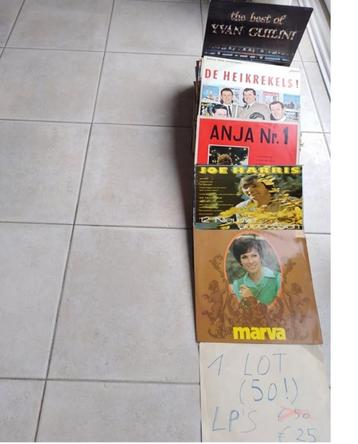 1 Lot van 50 LP's zoals op de afbeelding!/in de beschrijving beschikbaar voor biedingen