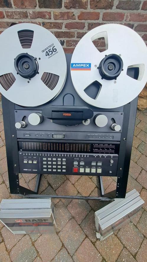 Fostex G24S bandopnemer + 10 tapes, topstaat!, Audio, Tv en Foto, Bandrecorder, Bandrecorder, Met banden, Ophalen