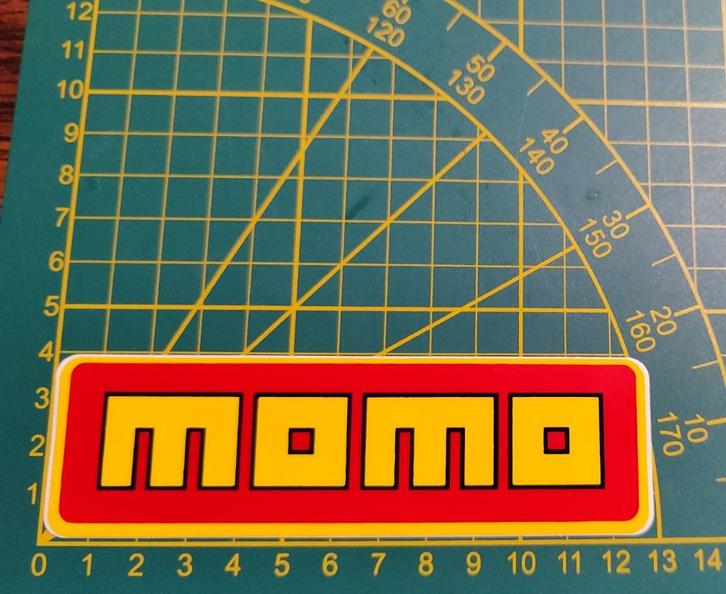 Sticker Momo racing logo, Verzamelen, Stickers, Ophalen of Verzenden