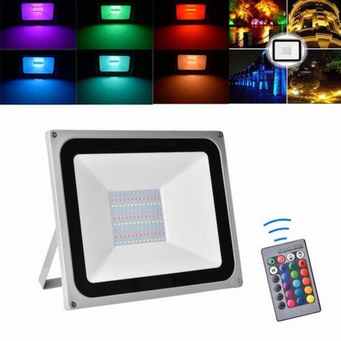 100w led rgb straler nieuw!, Tuin en Terras, Buitenverlichting, Nieuw, Led, Ophalen of Verzenden