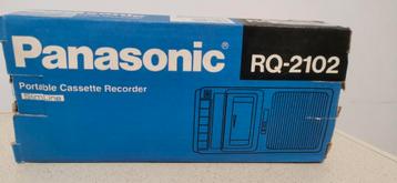 Panasonic RQ-2102 Slim Line Vintage Portable Cassette Record