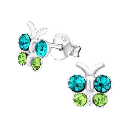 Boucles d'oreilles enfant argent papillon cristal, Bijoux, Sacs & Beauté, Bijoux pour enfant, Neuf, Boucles d'oreilles, Enlèvement ou Envoi