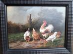 Schilderij 4 Kippen met Haan, Ophalen