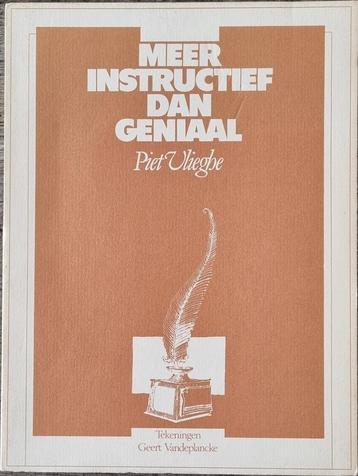 Meer instructief dan geniaal - Piet Vlieghe - 1987, Piet Vlieghe, Enlèvement ou Envoi, Belgique, Utilisé