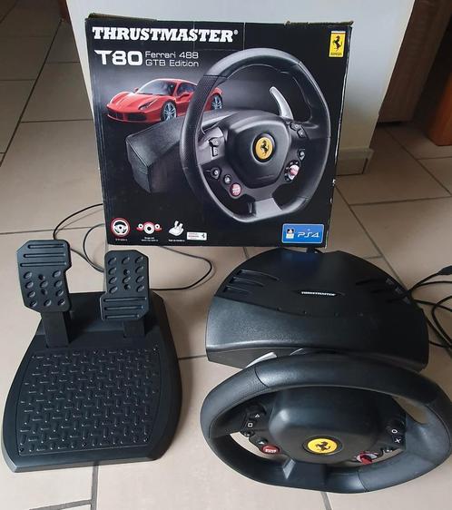 Thrustmaster T80 RW Ferrari 488 GTB pour PC, PS4, PS5 et pro, Games en Spelcomputers, Spelcomputers | Sony Consoles | Accessoires