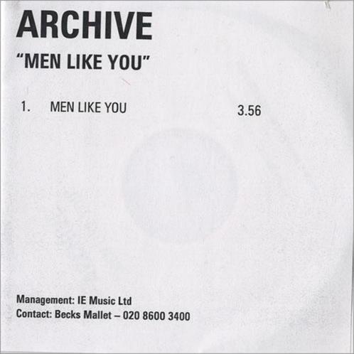 ARCHIVE - MEN LIKE YOU - RARE UK PROMO CD SINGLE, CD & DVD, CD Singles, Comme neuf, Autres genres, 1 single, Envoi