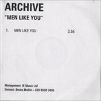 ARCHIVE - MEN LIKE YOU - RARE UK PROMO CD SINGLE, CD & DVD, CD Singles, Comme neuf, 1 single, Autres genres, Envoi