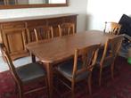 Volledige eetkamer, Ophalen, Gebruikt, 4 tot 6 stoelen