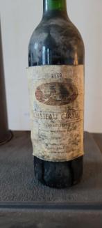 Bouteille  vin rouge  château  Giraud  Saint Estephe 1989, Enlèvement ou Envoi, Vin rouge
