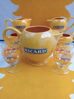 Ricard glazen feel sunny 2 en waterkan 1 liter in ceramiek, Verzamelen, Nieuw, Ophalen of Verzenden, Waterglas