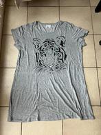 Nieuw grijs nachthemd met tijgerhoofd - Maat 52/54, Kleding | Dames, Grote Maten, Ophalen of Verzenden, Nieuw, Grijs