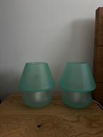 Vintage mushroom nachtlampjes, Ophalen, Vintage, Minder dan 50 cm, Glas