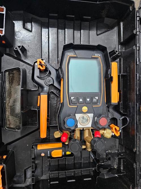 Kit manomètre froid Testo 557s + Smart Vacuum – État neuf, Doe-het-zelf en Bouw, Meetapparatuur, Zo goed als nieuw, Accessoires