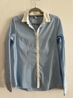 Lichtblauwe hemd lange mouwen stretch H&M maat 38, Comme neuf, Taille 38/40 (M), Bleu, H&M