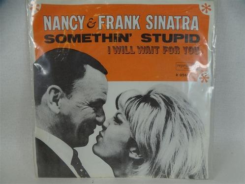 A2702. Nancy & Frank Sinatra - Something Stupid, CD & DVD, Vinyles Singles, Utilisé, Enlèvement ou Envoi
