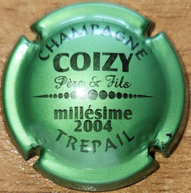 Capsule Champagne COIZY Père & Fils 2004 vert clair nr.10b, Collections, Vins, Neuf, Champagne, France, Enlèvement ou Envoi