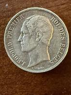 Pièce rare de 5 francs 1858 Léopold Ier de Belgique ! ! !, Envoi, Argent, Argent