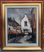 Emile Lammers (1914-1990) - steegje - olieverf op doek, Antiquités & Art, Art | Peinture | Classique, Enlèvement ou Envoi