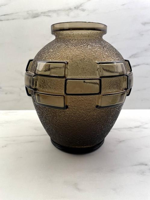 Daum Nancy vaas — Frankrijk — Art Deco — Circa 1930, Antiek en Kunst, Antiek | Glaswerk en Kristal, Ophalen of Verzenden
