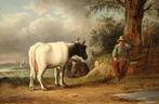 Mooi 19e eeuws olieverfpaneel, Ophalen of Verzenden