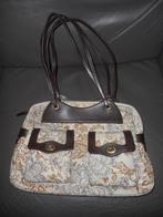ZGAN bruin beige handtas MEXX, Ophalen of Verzenden, Zo goed als nieuw, Beige, Handtas