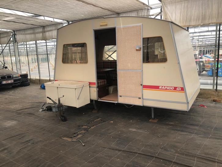 Te koop: Vintage Rapido CR caravan – compact, karaktervol, Caravans en Kamperen, Vouwwagens, Ophalen